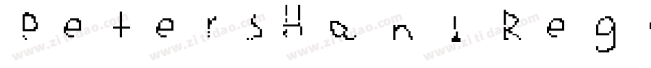 PetersHand Regular字体转换